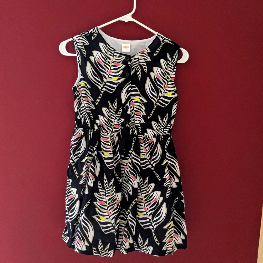 Gymboree Zebra leaves black dress for Girl